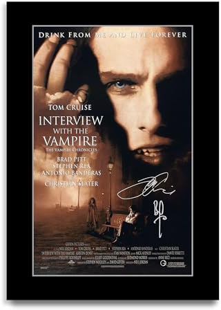 HWC Trading Interview with the Vampire Geschenke Geduckter Poster Signiertes Autogramm Foto für Fans von Film Memorabilien (ID-003255) - A4 Nur Druck