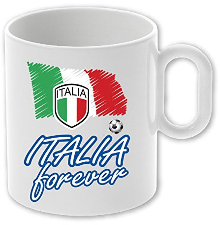 My Custom Style® Tazza in Ceramica Personalizzabile da 325ml Modello Italia Forever 2 - 1 Tazza
