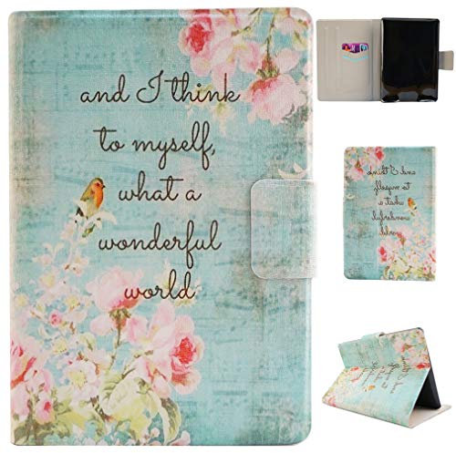 LMFULM® Tablet Étui pour Amazon Kindle Paperwhite 2012-2017 (6,0 Pouces) PU Cuir Couverture Magnétique Housse Oiseau Rose Motif Stent Fonction Flip Cuir pour Kindle Paperwhite