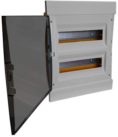 Unterputz Verteilerkasten IP40 24/26 Module Sicherungskasten Unterverteilung Unterverteiler grau MARLANVIL 1060