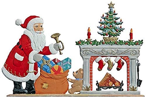 Wilhelm Schweizer Zinnfigur Nikolaus am Kamin