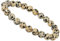 ELEDORO echtes Edelstein Perlen Armband - Natürliche Chakra Power Steine, Stretch Design, 8mm (Dalmatiner Jaspis)
