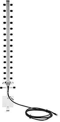 Kafuty Antena WiFi Conector RP-SMA 2.4GHz 25dBi Antena Inalámbrica Direccionador WiFi Enrutador Cable de 2M para Exteriores Aleación de Aluminio Liviana Durable