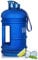 Sports Water Bottle 2.2 Litre, Extra Strong Gym Jug, 100% Leakproof BPA Free 2.2l Large Water Jug Half Gallon Water Bottle Sturdy Ideal for Men Fitness Outdoor Cycling Bodybuilding 73oz (Blue)