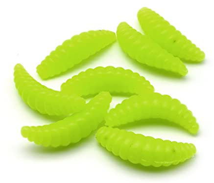 Trout Slay 35mm, Forellenköder, Gummiköder, Angelköder, Bienenmaden (#023 UV)