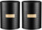 Typhoon Round Top Living Coated Steel Utensils Pot Black (Pack of 2)