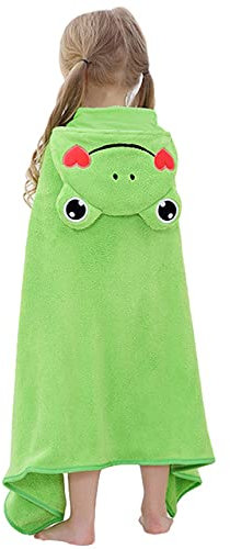 UKKD Toalla de baño para bebé Agua Absorbente Ducha Forma Animal SPA Manta Playa Gran Baño Lindo Albornoz Ultra Soft Hooded Toalla Niños Bebé Lavabo