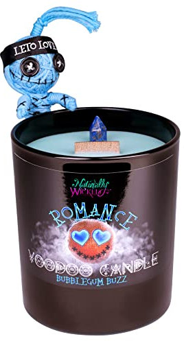 Naturally Wicked Voodoo Romantik Kerze | Inc Voodoo Puppe & Kristallstab | Vegane Kristallzauberkerze