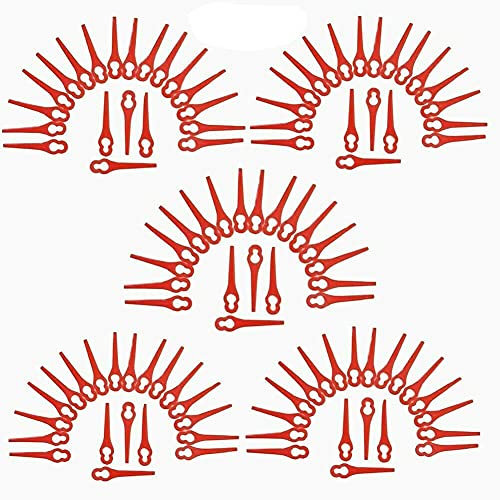 Dxyue Lames en plastique de rechange pour tondeuse sans fil Florabest FRTA 20A1 83 mm (100)