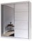 Fabryka Mebli Idźczak Kleiderschrank mit Spiegel - Schwebetürenschrank, Schlafzimmerschrank - Weiß Schrank für Schlafzimmer, Ankleidezimmer - 61 x 183 x 218 cm - Garderobenschrank