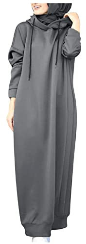 CHENSIYU Gebetskleidung für Frauen, Elegant Abendkleid Maxikleider Kleider Ohne Hijab Jilbab Kleid Muslimische Oversize Ramadan Robe Islamische Kleidung Abaya Muslim