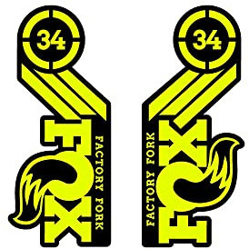 Adesivi compatibili con forcella bici Fox 34 Factory Fork 29''
