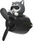 ISAKEN Cartoon Bär Pilot Auto Lufterfrischer, Auto duft Innenraum Automotive Air Outlet Vent Clips Sensemann Auto Diffuser Auto Parfüm Aromatherapie Innenraum Zubehör Totenkopf Deko