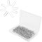 TOPINCN 200pcs U Shaped Sewing Quilting Pins, Fork Pins Needlecrafts Pins Double Blocking Pins Sewing Pins Straight Pins U Pins Sewing Jewelry Display(23mm)