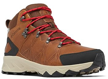Columbia Peakfreak II Mid Outdry WP Leather wasserdichte Wanderstiefel für Herren, Braun (Elk x Black), 43 EU