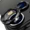 Camera Protector iPhone 13 / iPhone 13 Mini - Tempered Glass Camera Lens Protective Case and Aluminum Alloy Ring - HD Anti-Scratch Crystal Film, 9H Hardness Bubble-Free Black