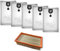 M&M Smartek SET - 5 Staubsaugerbeutel & Flachfaltenfilter geeignet für/kompatibel zu Kärcher wie 2.889-154.0 / Filter wie 6.904-367.0 wie NT 30/1 30 L 30L NT 30/1 Ap Te L, NT 30/1 Ap L, 30L