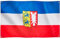 Runesol Schleswig Holstein Flagge für Balkon, 91x152cm, Schleswig-Holstein Fahne mit 4 Ösen, Premium-Landesflaggen für drinnen und draußen, satte Farben