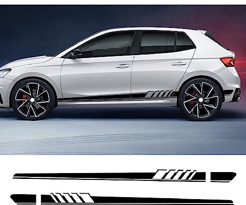 Auto Seitenstreifen Seitenaufkleber Aufkleber, Für Skoda Octavia 2 3 A7 A5 VRS Fabia 3 Rapid Superb 3 Kodiaq Scala Karoq Kamiq Tuning