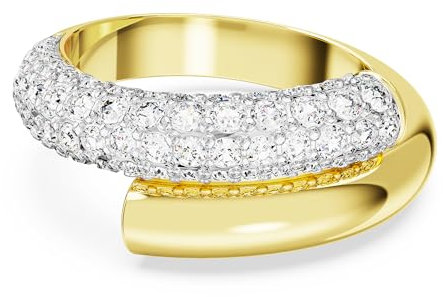 Swarovski Dextera Ring, Weiß, Goldlegierungsschicht