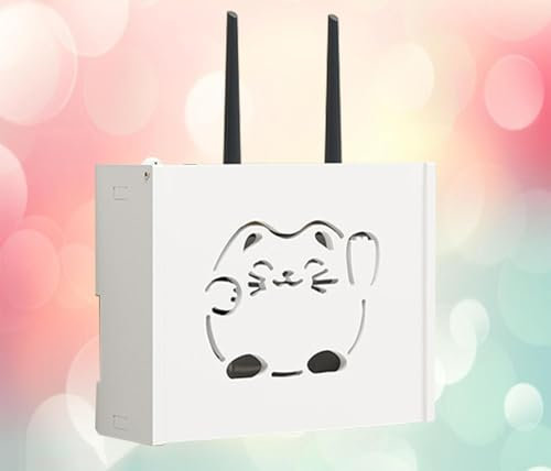 Caja Router Madera Cajas WiFi Rack Router Pared Caja Almacenamiento para Guardar El Router Almacenamiento de La Pared,A-22x20x8.5cm