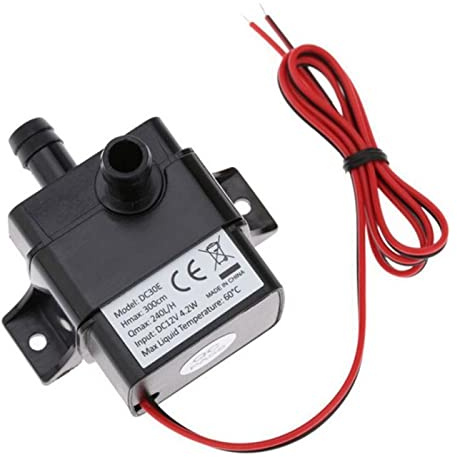 PIGENE Adjustable Small submersible pump DC 12v 240L/H Garden Ultra Quiet Mini Brushless Motor Submersible Pool Submersible Water Pump Solar