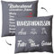 QIMMU Ruhestandskissen Kopfkissenbezug,45×45cm Ruhestandskissen mit 3 Taschen,Ruhestand Geschenk Kissenhülle,Rente Geschenke Mann Kissen für Männer Papa zum Weihnachten Geburtstag Vatertag usw