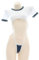 QNCLO Damen Cosplay Bunny Overall mit eng anliegendem hohlen Bikini Japanische DVA Dessous (Weiß)