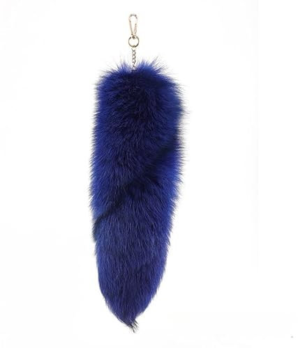 Fuchsschwanz Anhänger Flaumig Handtasche Dekoration Schwanz Keychain Extra Groß Schlüsselring Weiche Klein Tanz Requisiten Zusätze Auto Schlüsselketten Anhänger für Fahrradschlüssel (8)