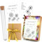 Wunscherfüller Geldgeschenk inklusive Grußkarte+ Raffia Gras+ Kunststoff Reagenzglas+ Band + Geschenkbox, Pusteblume Geldgeschenke Verpackung für Weihnachten Geburtstag Hochzeit Jugendweihe Reise