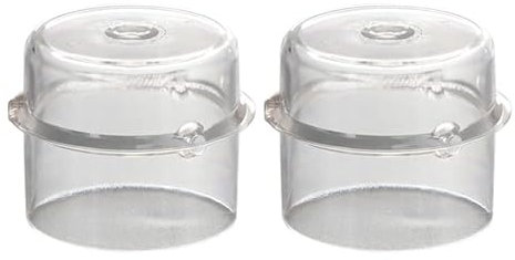 2 Stück 100 ml Messbecher-Deckel, Dosier-Dichtkappen, geeignet für Thermomix TM5 TM6 TM31 Küchenmaschinen-Ersatzteil, transparente Messbecher-Deckel, Ersatz-Messbecher