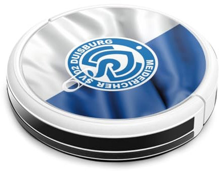 Folie Skin Sticker aus Vinyl-Folie Aufkleber kompatibel mit Ecovacs Deebot 715 MSV Duisburg Bundesliga Offizielles Lizenzprodukt