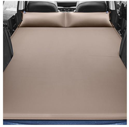 BFRDGE Auto Matratze, für Dacia Sandero 3/Stepway 3/Dacia Jogger 2021-2024 2025 Auto Luftmatratzen Aufblasbare Matratze für Reisen Camping Outdoor Aktivitäten,C Beige