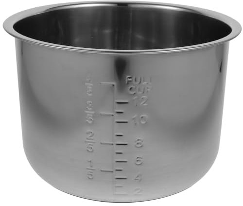 HOLIDYOYO Pentola Interna In Acciaio Inox Pentola Per Riso Da 6 L Pentola Interna Di Ricambio Contenitore Antiaderente Rivestimento Del Serbatoio Accessori