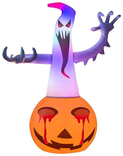 Halloween-Hüpfburgen, Gartendekorationen,Halloween-Hüpfburgen-Dekoration | Aufblasbare Halloween-Außendekorationen - Halloween-Dekoration, Hof, PVC, beleuchtet, für Halloween-Terrassen-Gartendekoratio