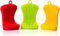 Silicone Dish Sponge 12x 6.5 x 1.6 cm, 3 Pack | Gentle and Hygienic Kitchen Silicone Sponge for Non-Scratch Dish Washing, Cleaning | Colorful Multipurpose Dish Scrubber