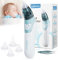 Baby Nasensauger, Tragbarer Nasensauger mit 4 Wiederverwendbaren Düsenspitzen, Batteriebetriebener Nasensauger Baby Elektrisch, Nasensauger Baby für Neugeborene, Kleinkinder und Kleinkinder