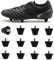 Plimbin Replacement Football Studs, 12PCS Plastic Rugby Boot Studs 13mm/16mm Black