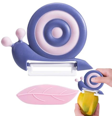 Sparschäler Schnecke, Kinder Schäler, Gemüseschäler, Sparschälerschnecke, Sparschäler Keramik mit nicht rutschem Griff