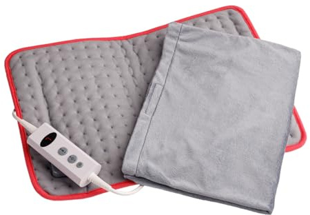 Solac – Heizkissen Bremen Digital Soft+ | 48x34 cm | 10 Temperaturstufen | Timer mit 9 Einstellungen | Automatische Abschaltung | Smart&Safety-Schutzsystem | Waschmaschinengeeignet | Schutzhülle