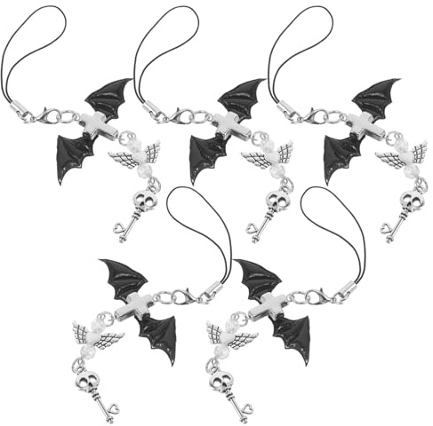 WATIIFUFU Mobiltelefon Charm med Punk-design Hållbar Lanyard för Telefon med och Lätt och Universellt Kompatibelt Mobilaccessoar för Kvinnor