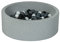 Velinda Piscine a balles pour Enfant, Aire de Jeu + 150 balles (Couleurs des balles: Noir,Blanc,Gris)