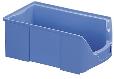 kaiserkraft | FUTURA-Sichtlagerkasten aus Polyethylen | LxBxH 510 x 310 x 201 mm | VE 6 Stk | blau