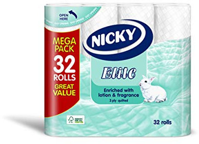 Nicky Elite White 32 Roll Toilet Tissue
