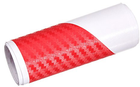 Alamor 108X7.2Cm Kohlefaser Heckstoßfänger Auto Aufkleber Protector Trim 7 Farben Für Vw Golf Mk6 Gti R20 - Carbon Silber