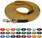LENNIE BioThane Schleppleine, 19mm, Hunde ab 35kg, 30m lang, mit Handschlaufe, Gold, genäht