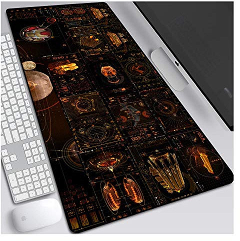 Mauspad Jungengeschenk Iron Man 900X400mm Mauspad, Perfekte Präzision und Geschwindigkeit Gaming-Mauspad mit 3 mm starker Unterseite, für Notebooks, PC, V