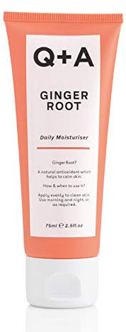 Q+A Ingwer-Feuchtigkeitscreme für jeden Tag. Eine beruhigende Feuchtigkeitscreme fürs Gesicht mit Antioxidantien. 75 ml