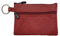 LOLUNA® Petit Porte-Monnaie Cuir véritable Pratique - Carte bancaire - Clé - Compact Plat pour Homme et Femme Plusieurs Couleur (Rouge foncé)