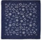 Multifunktion Bandana-Tuch Nickitücher Halstuch Kopftuch Zimmermanns- und Richtfesttücher 100% Baumwolle / Cotton Mund-Nasen-Bedeckung Biker Rad Outdoor Schweißtuch Stirnbänder (Maritim Navy)